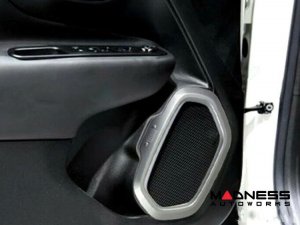 Jeep Renegade Speaker Frame Trim Set - Silver (2015-2024)